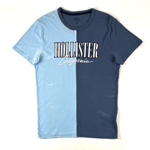 Hollister Co. Spliced Embroidered Logo Graphic Tee